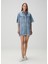 Faye Mavi Mini Denim Elbise 2