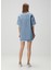 Faye Mavi Mini Denim Elbise 4