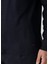 Lacivert Polo Yaka Çizgi Desenli Yün Sweatshirt 6