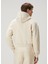 Gros Grain Kırık Beyaz Kapüşonlu Sweatshirt 4