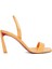 Turuncu Kadın Deri Sandalet 1