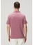 Pembe Polo Yaka Ipek T-Shirt 4