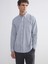 Yeni Sezon Regular Fit Uzun Kollu Çizgili Erkek Gömlek 2