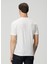 Slim Fit Wooster Beyaz V Yaka Keten T-Shirt 4