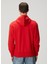Kırmızı Kapüşonlu Logo Detaylı Sweatshirt 4