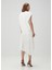 Leia Harley 2 In 1 Beyaz Midi Elbise 4
