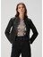 Sadler Slim Fit Siyah Deri Ceket 1