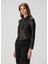 Sadler Slim Fit Siyah Deri Ceket 3