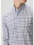 Beyaz Mavi Ekose Desenli Gömlek 5