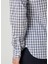 Beyaz Mavi Ekose Desenli Gömlek 6