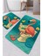 |banyo ve Tuvalet Paspası Gazete Okuyan Flamingoı Motifi Modern Tasarım|paspas 1