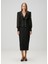 Siyah Midi Tweed Kokteyl Elbise 1