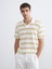 Yeni Sezon Polo Yaka Çizgili Penye Erkek Tişört 1