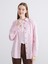 Yeni Sezon Çizgili Oversize Poplin Kadın Gömlek 1