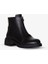 217551115-1 Zenne Kadın Bot Siyah Napa Deri 4