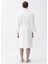 Pansy Pima Beyaz Pamuklu Unisex Bornoz 2