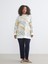 Yeni Sezon Büyük Beden Bisiklet Yaka Desenli Kadın Sweatshirt Tunik 3