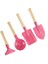 4pieces Çocuk Kürek Plaj ve Bahçe Maceraları Için Set Ergonomik Sap Kum Oyun Oyuncak Dış Mekan Aktivitesi Için L8RBCOLOR: Pınk (Yurt Dışından) 1