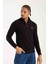 Yarım Fermuar Siyah Regular Fit 4