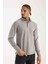Polo Uzun Kol Gri Regular Fit 3