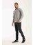 Polo Uzun Kol Gri Regular Fit 4