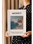 Claude Monet Serisi Beyaz Çerçeveli Poster, Tablo Duvar Dekoru No:4 4