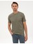 Erkek Haki Slim Fit Basic Tişört 50320102-VR027 1