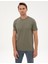 Erkek Haki Slim Fit Basic Tişört 50320102-VR027 3
