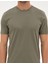 Erkek Haki Slim Fit Basic Tişört 50320102-VR027 6