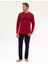 Erkek Bordo Pijama Takımı 50322634-900 4