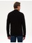 Erkek Siyah Slim Fit Dik Yaka Fermuarlı Triko Kazak 50317397-VR046 5