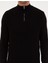 Erkek Siyah Slim Fit Dik Yaka Fermuarlı Triko Kazak 50317397-VR046 6