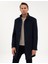 Erkek Lacivert Slim Fit Palto 50317440-VR033 1