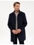 Erkek Lacivert Slim Fit Palto 50317440-VR033 3