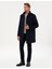 Erkek Lacivert Slim Fit Palto 50317440-VR033 4