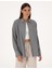 Kadın Gri Oversize Uzun Kollu Gömlek 50318232-VR024 3