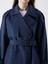 Yeni Sezon Kruvaze Yaka Oversize Kadın Trençkot 3