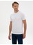 Erkek Beyaz Slim Fit Basic Tişört 50320102-VR013 3