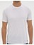 Erkek Beyaz Slim Fit Basic Tişört 50320102-VR013 6