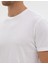 Erkek Beyaz Slim Fit Basic Tişört 50320102-VR013 7