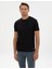 Erkek Siyah Slim Fit Basic Tişört 50320102-VR046 1
