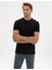Erkek Siyah Slim Fit Basic Tişört 50320102-VR046 3