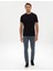 Erkek Siyah Slim Fit Basic Tişört 50320102-VR046 4