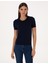 Kadın Lacivert Slim Fit Triko Tişört 50316341-VR033 1