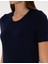 Kadın Lacivert Slim Fit Triko Tişört 50316341-VR033 7