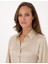 Kadın Kum Regular Fit Uzun Kollu Gömlek 50319346-VR085 2