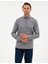 Erkek Gri Regular Fit Çizgili Uzun Kollu Gömlek 50316710-VR024 3