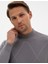 Erkek Gri Slim Fit Yarım Balıkçı Yaka Triko Kazak 50317520-VR024 2