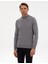 Erkek Gri Slim Fit Yarım Balıkçı Yaka Triko Kazak 50317520-VR024 3