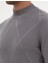 Erkek Gri Slim Fit Yarım Balıkçı Yaka Triko Kazak 50317520-VR024 7
